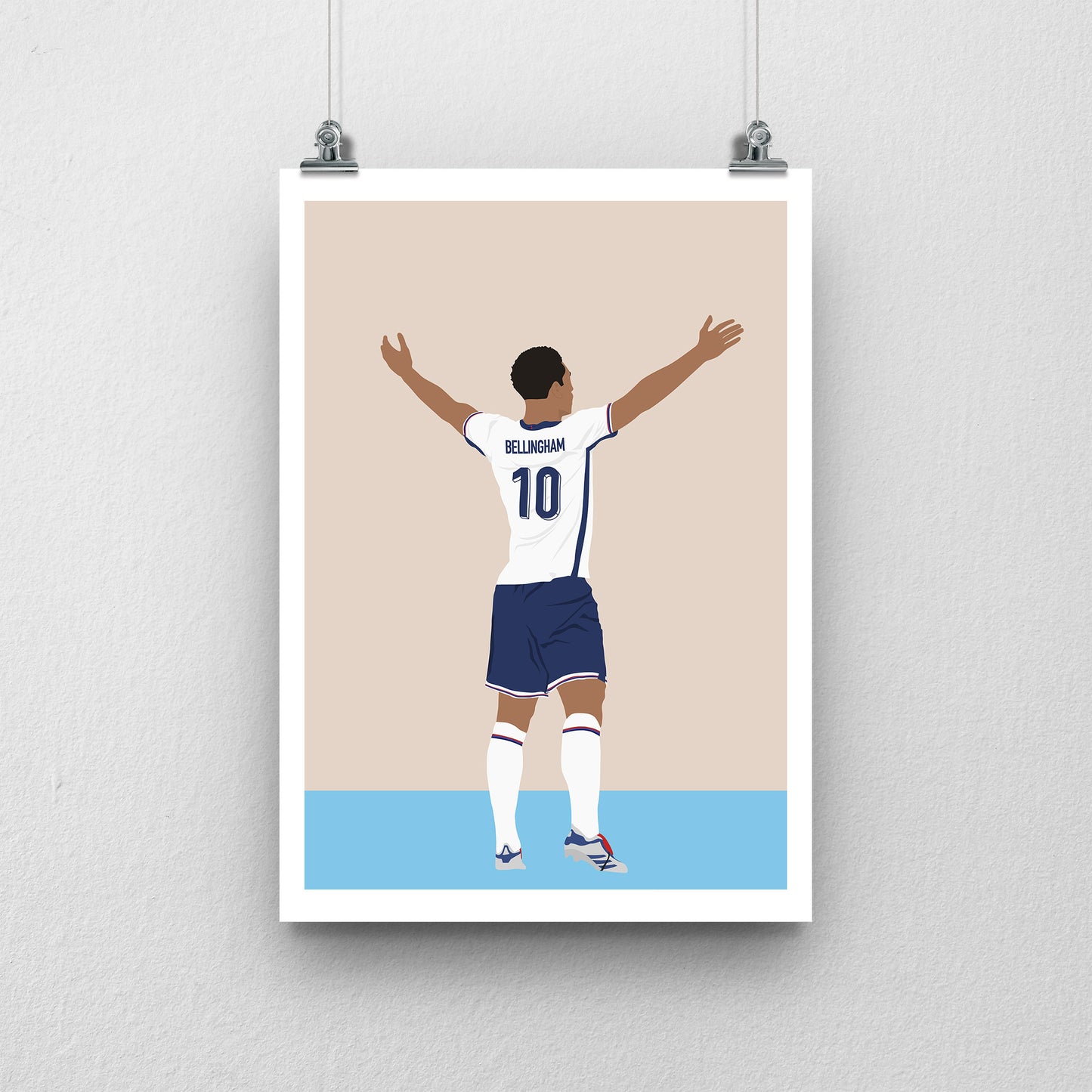 Jude Bellingham England Print – Football Artwork