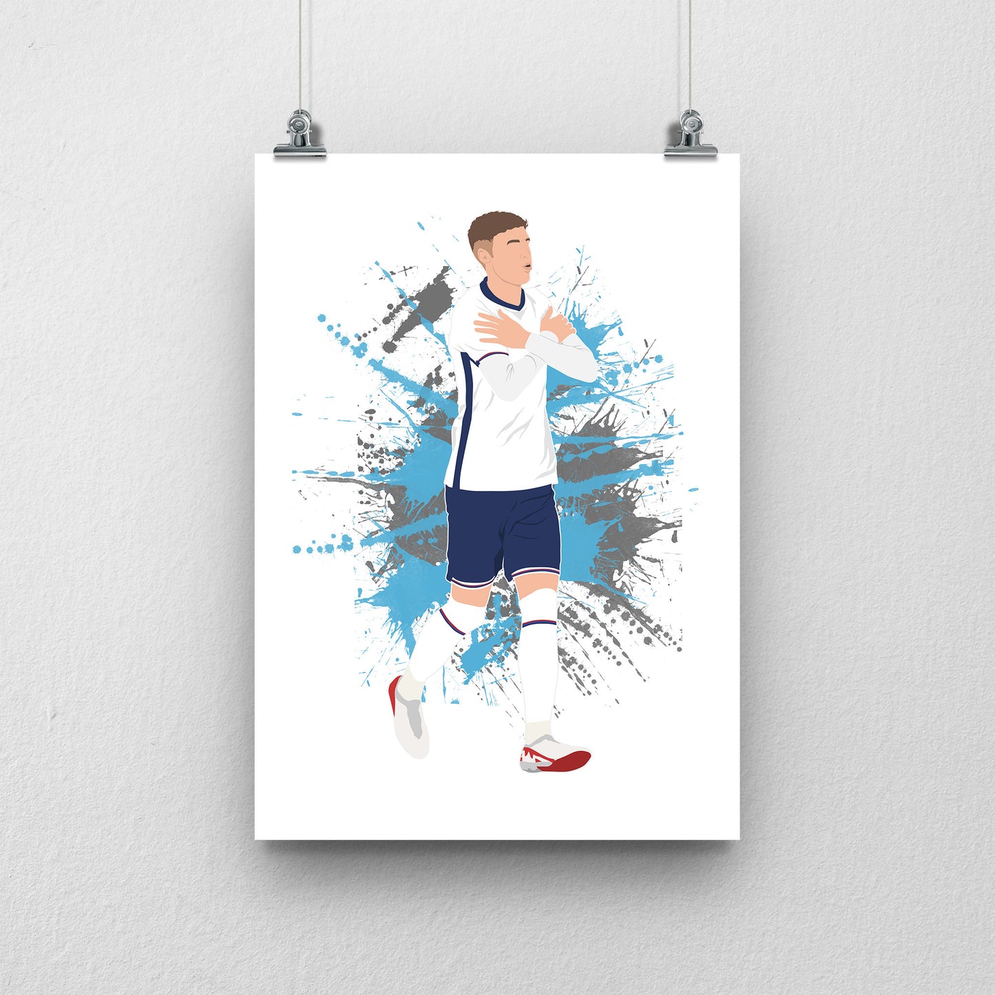 Cole Palmer England Print – Football Artwork
