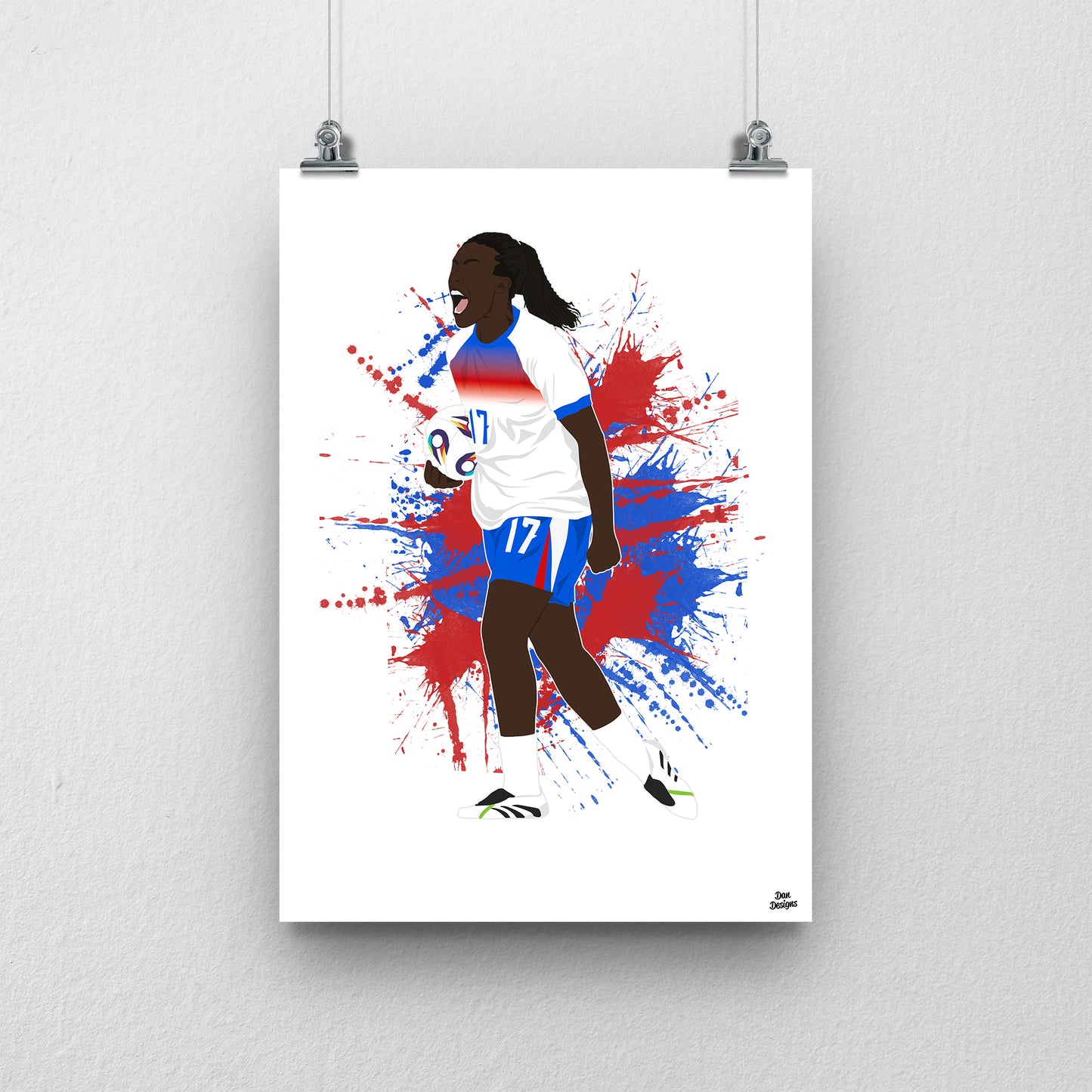 Michelle Agyemang Print | Lionesses Euro 2025