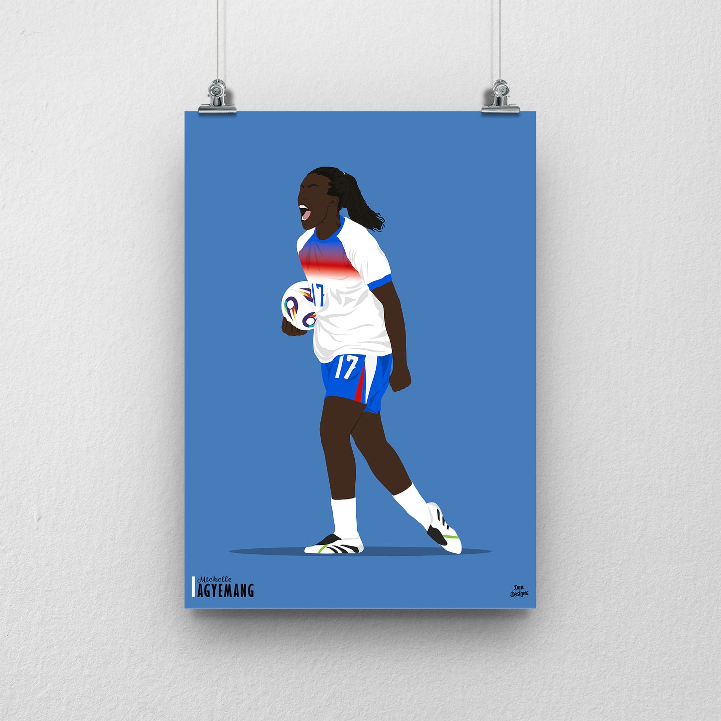 Michelle Agyemang Print | Lionesses Euro 2025