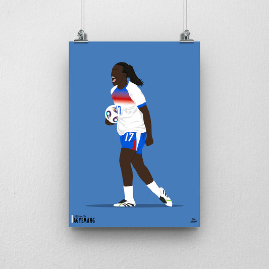 Michelle Agyemang Print | Lionesses Euro 2025