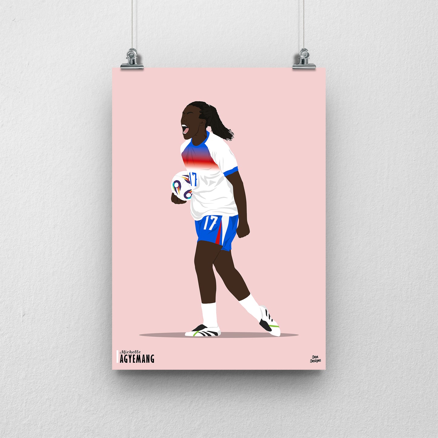 Michelle Agyemang Print | Lionesses Euro 2025