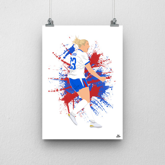 Alessia Russo Print | Lionesses Euro 2025