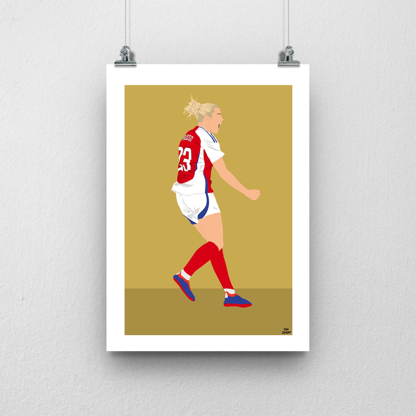 Alessia Russo Arsenal Print – Women’s Football Artwork