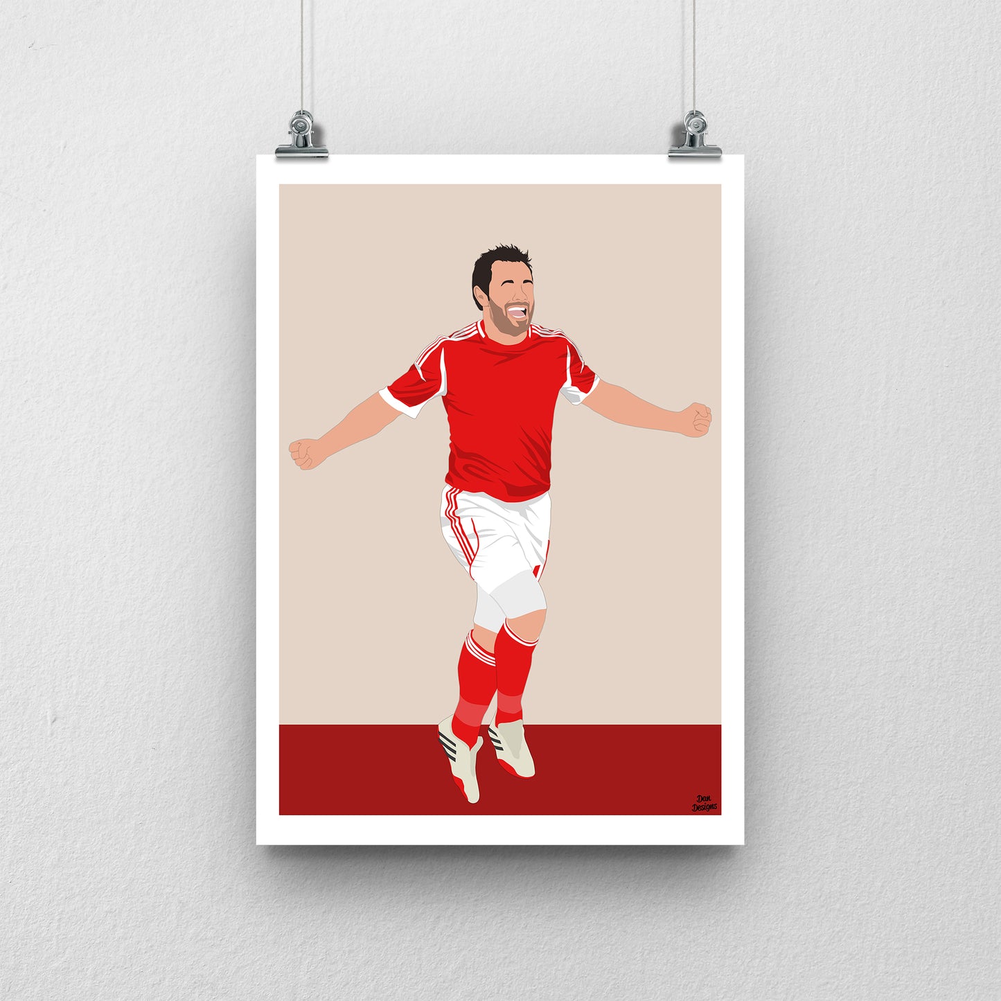 Andy Reid Nottingham Forest Print – Football Artwork