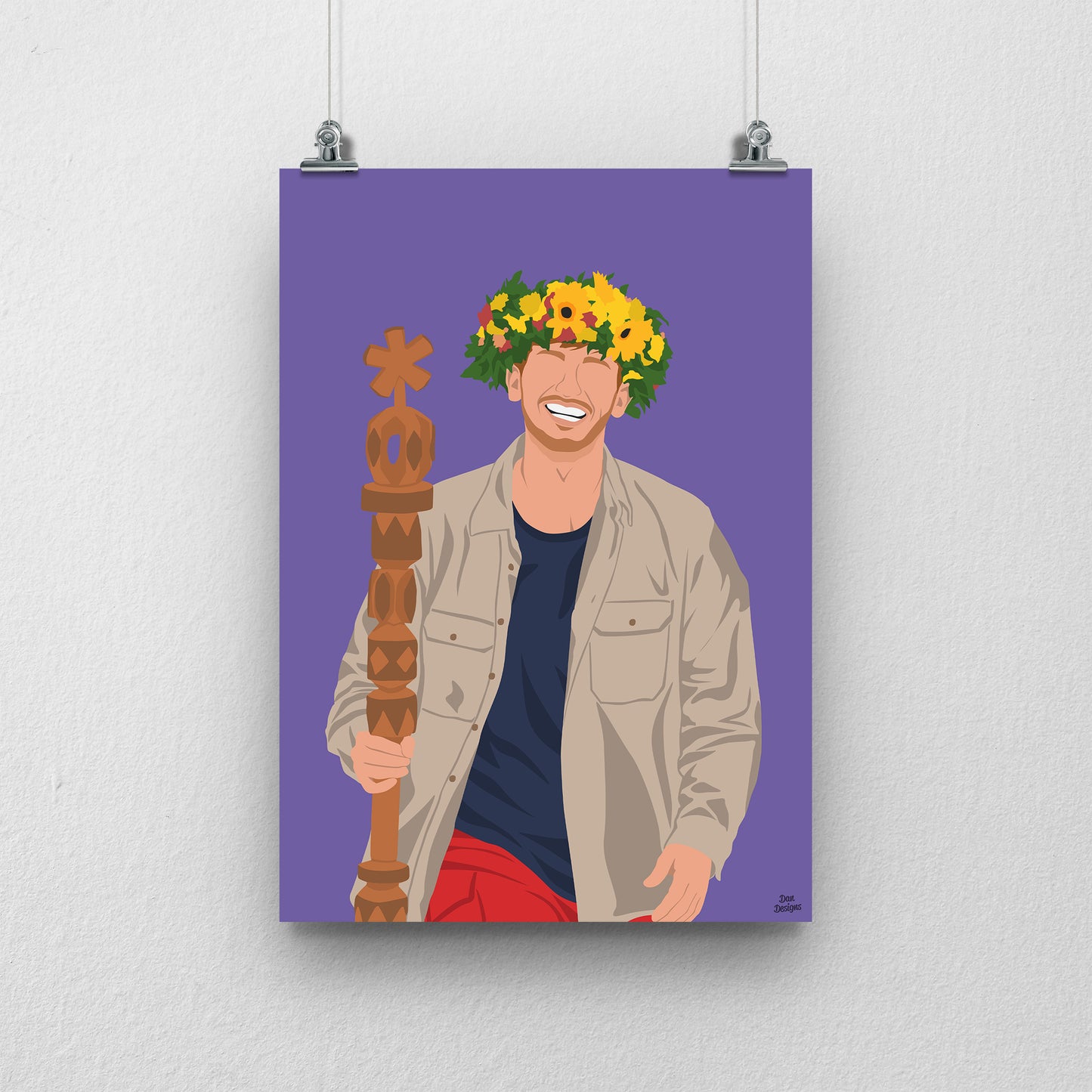 Angry Ginge King of the Jungle print - I'm A Celebrity 2025 Winner