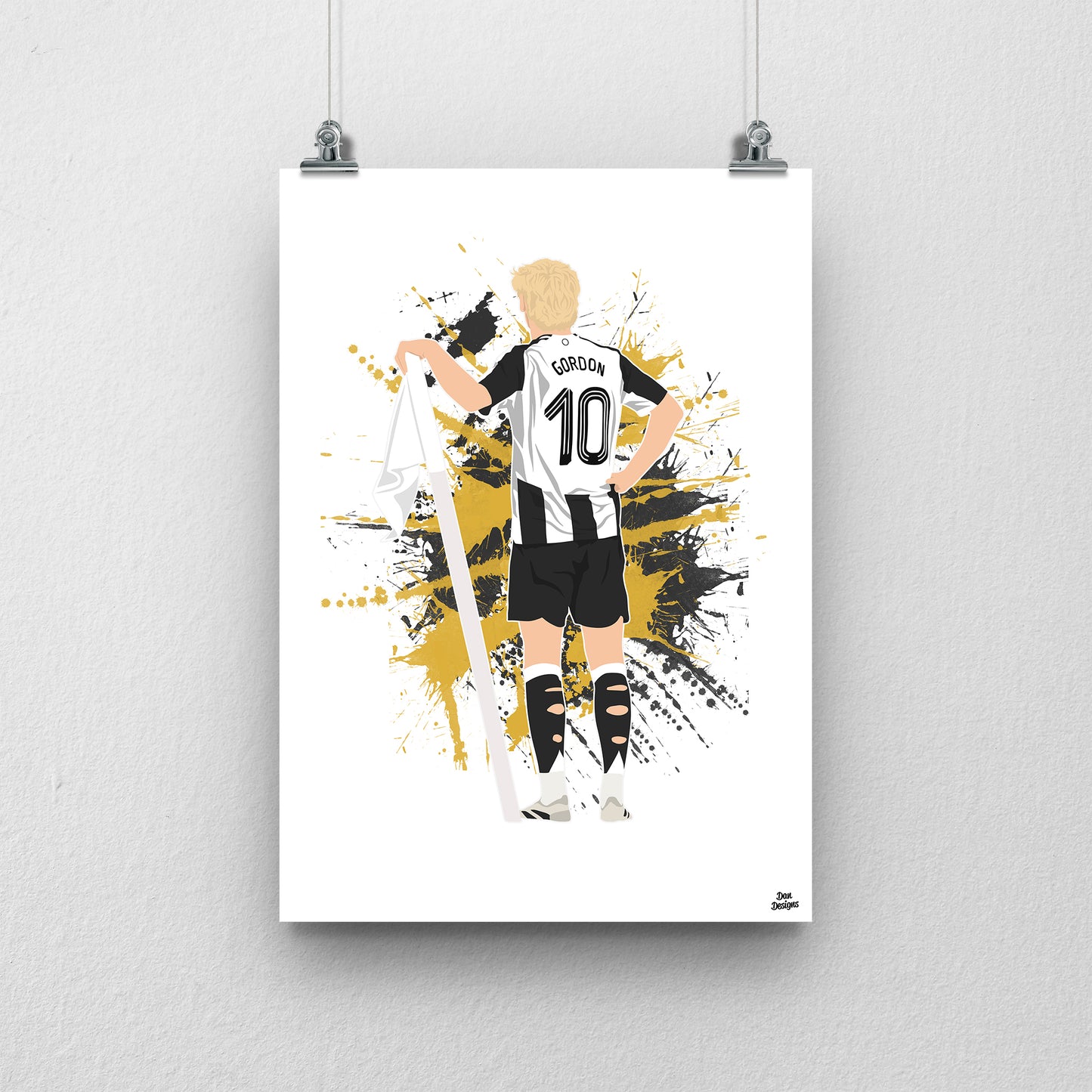 Anthony Gordon Print - Newcastle United Football Poster