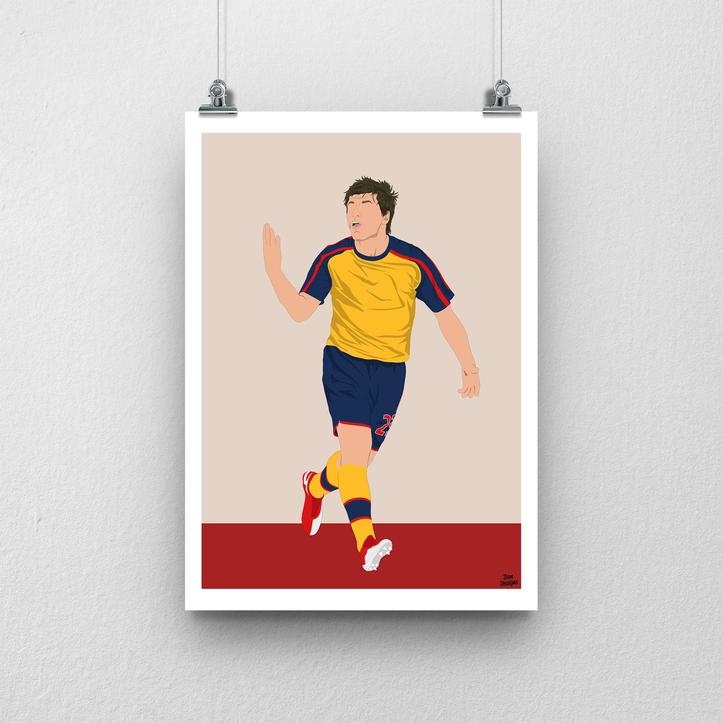 Andrey Arshavin Arsenal Print – 4 Goal Celebration Football Artwork