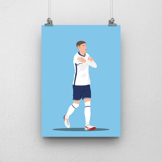 Cole Palmer England Print – Football Artwork