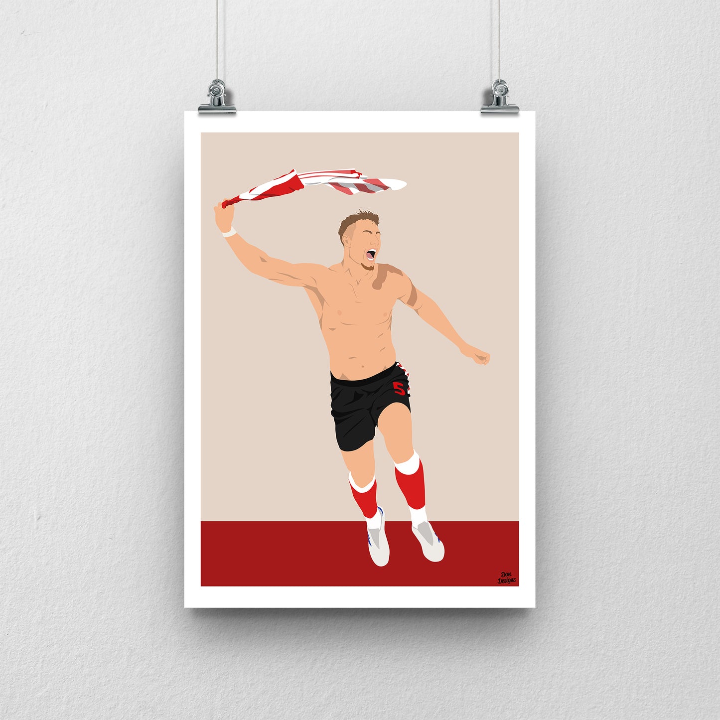 Dan Ballard Sunderland AFC Poster - Play Off Goal Print