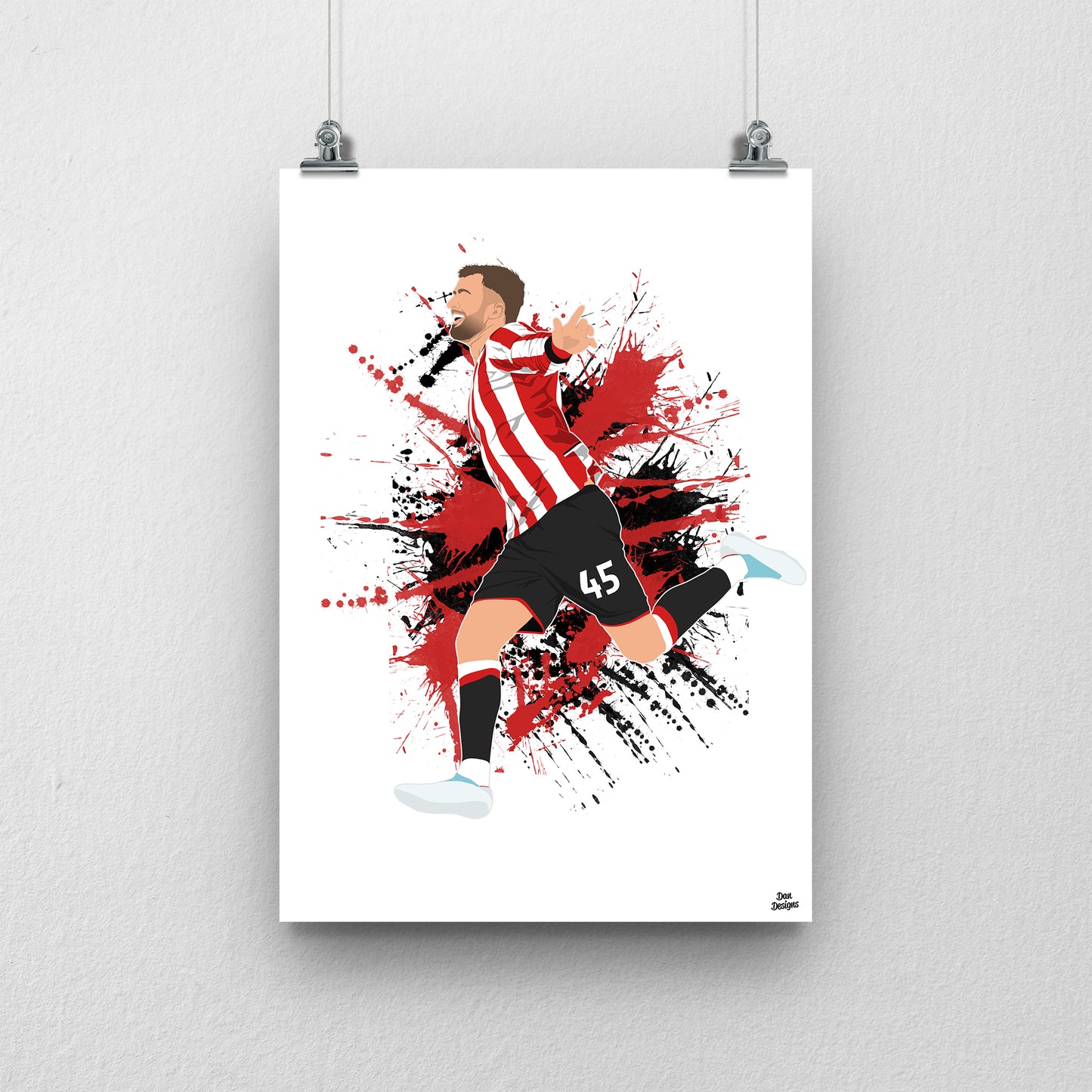Patrick Bamford Print – Sheffield United Football Artwork