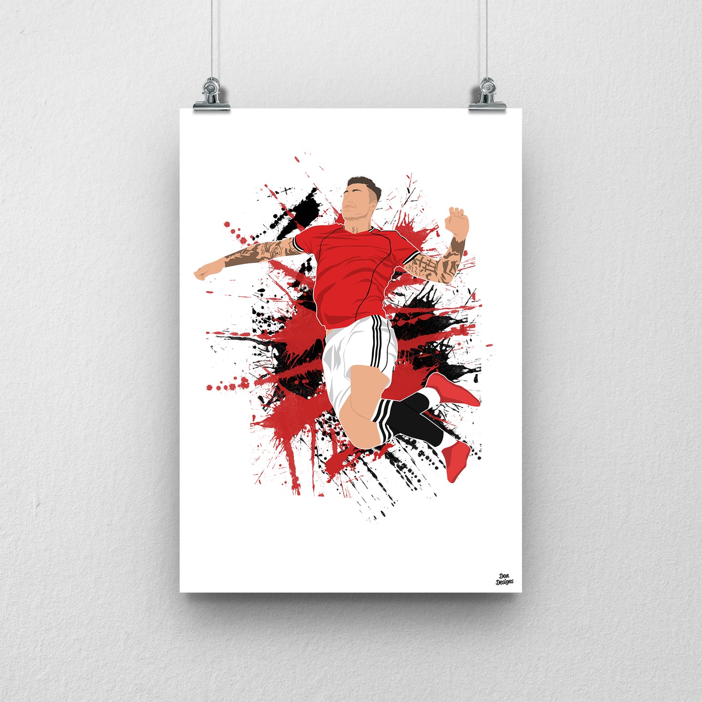 Benjamin Sesko Print | Manchester United Football Art