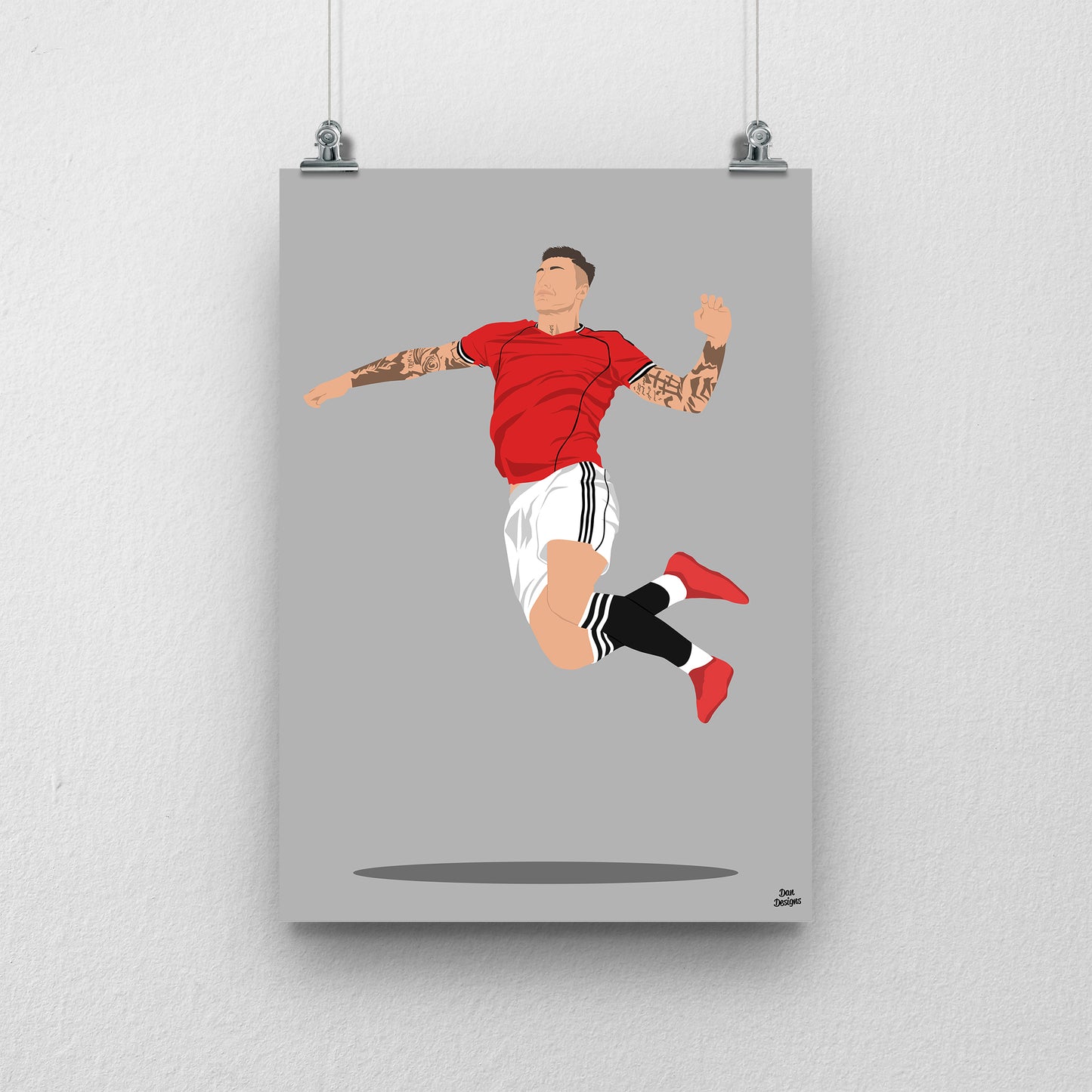 Benjamin Sesko Print | Manchester United Football Art