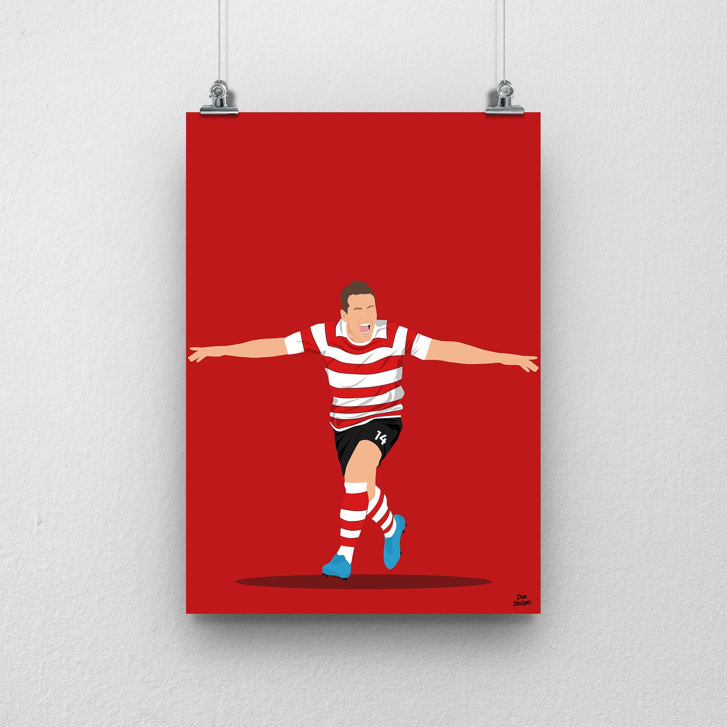 Billy Sharp Doncaster Rovers Print – Football Artwork