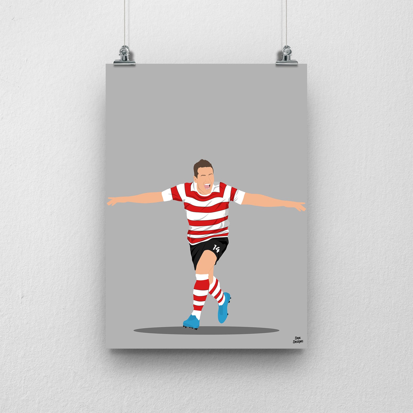 Billy Sharp Doncaster Rovers Print – Football Artwork