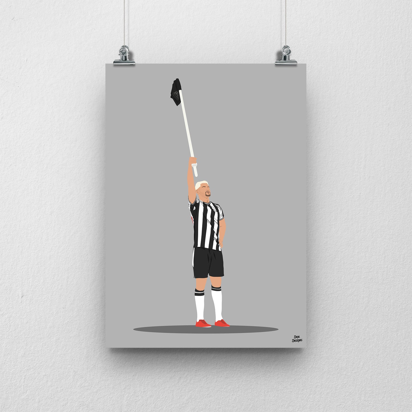 Bruno Guimaraes Print- Newcastle United Football Poster