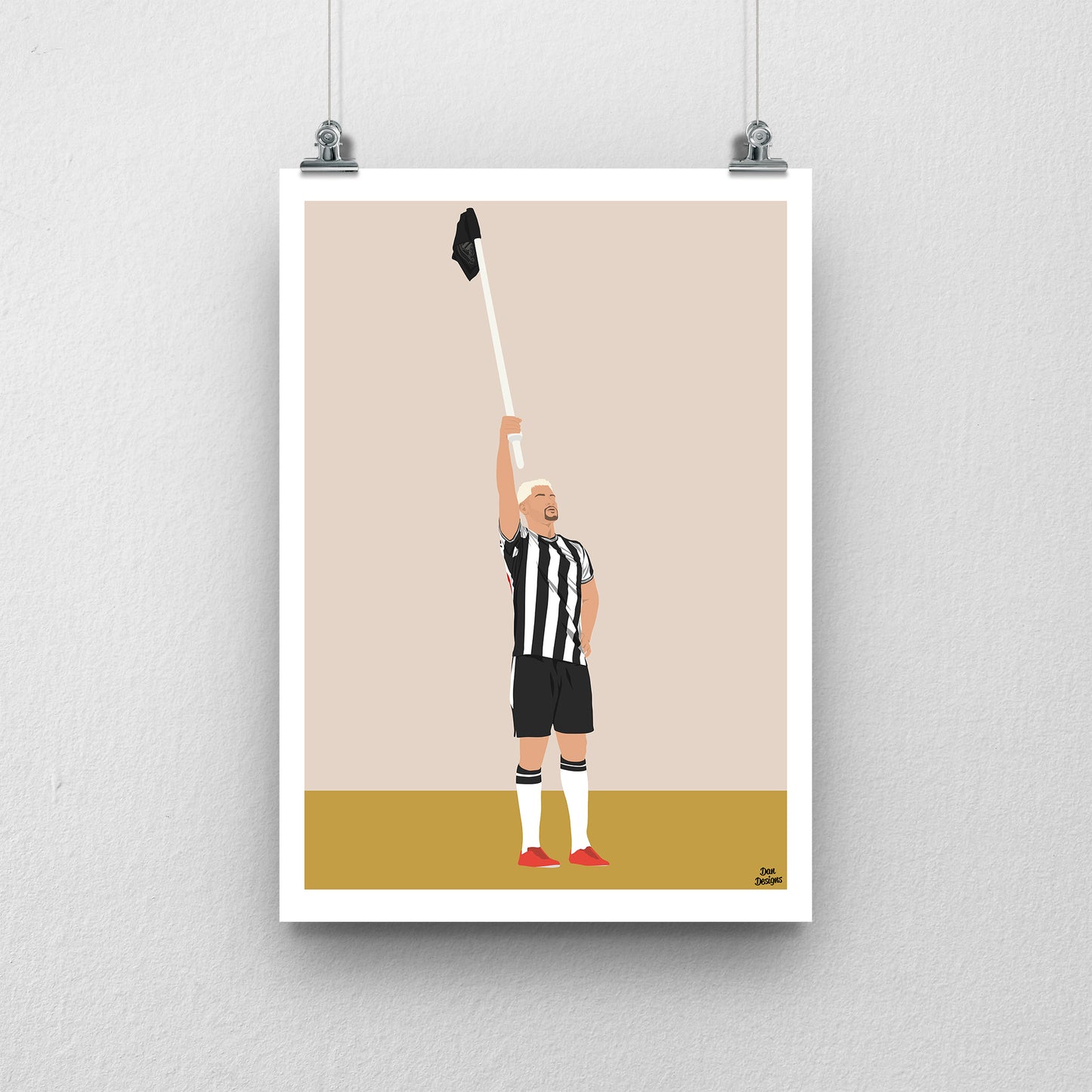 Bruno Guimaraes Print- Newcastle United Football Poster