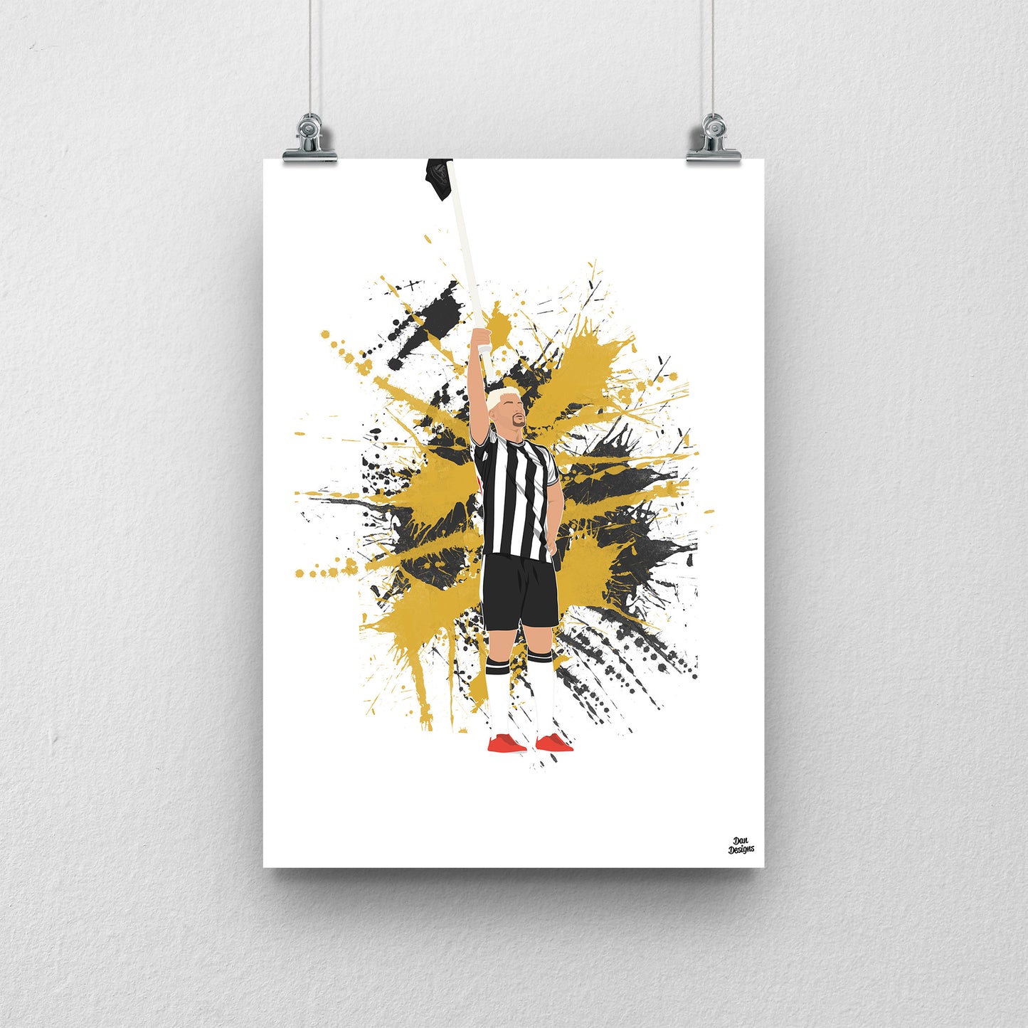 Bruno Guimaraes Print- Newcastle United Football Poster