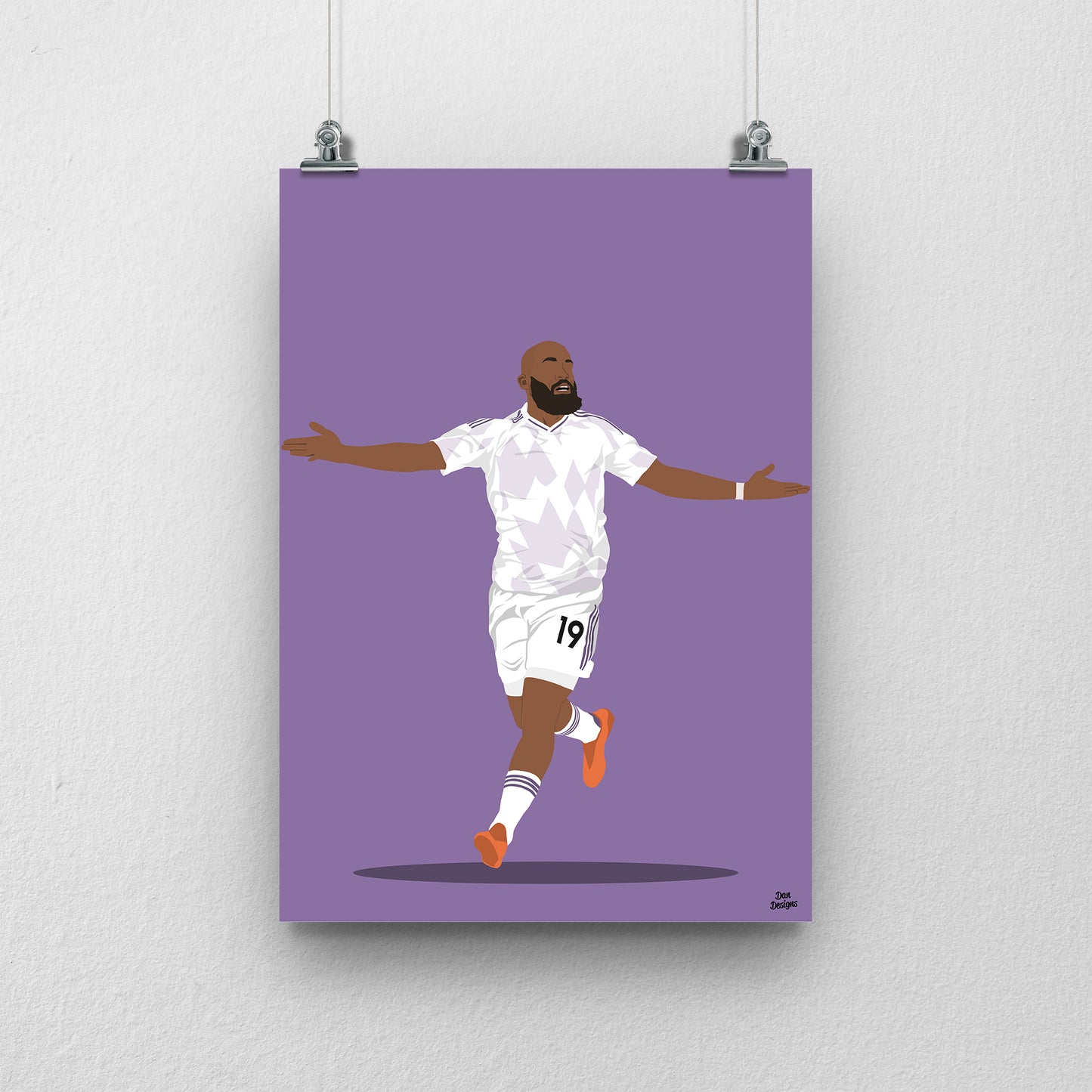 Bryan Mbeumo Manchester United Print – Goal Celebration Football Artwork