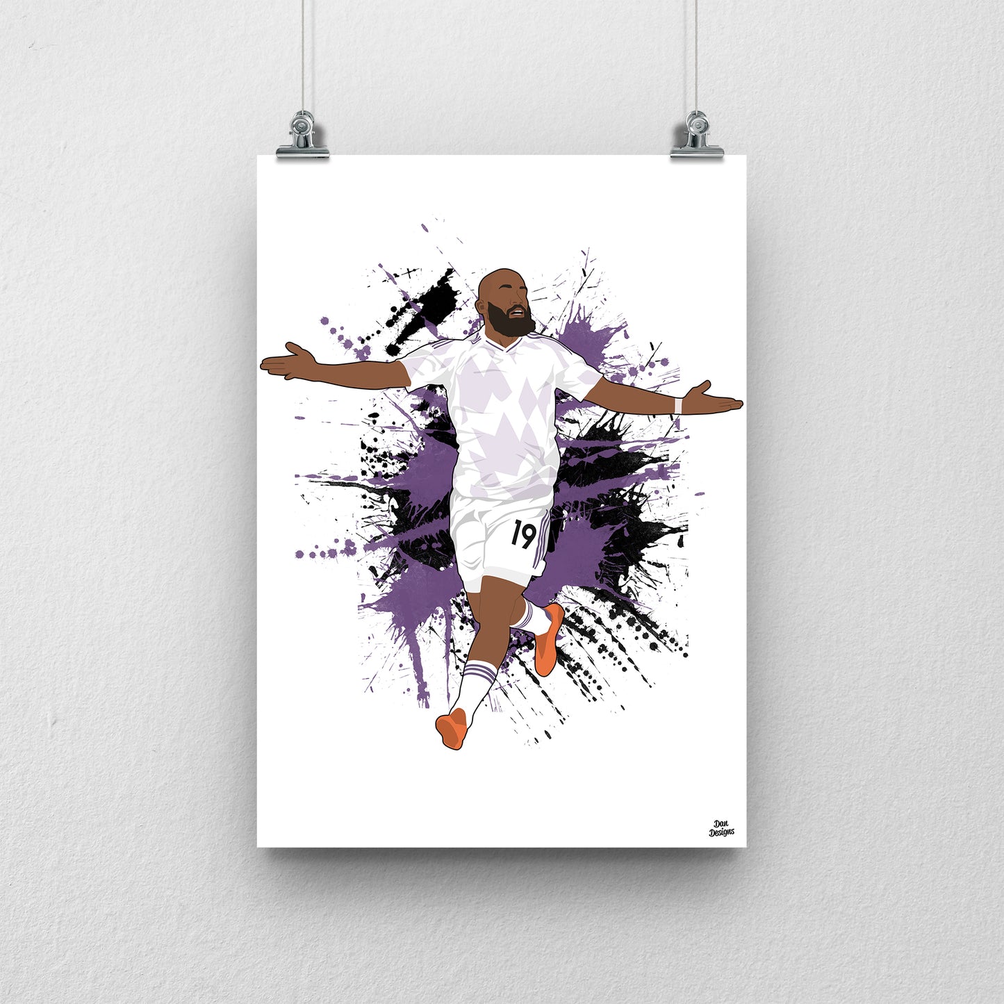 Bryan Mbeumo Manchester United Print – Goal Celebration Football Artwork