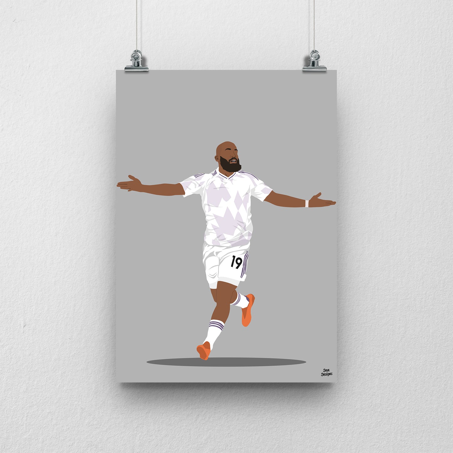 Bryan Mbeumo Manchester United Print – Goal Celebration Football Artwork