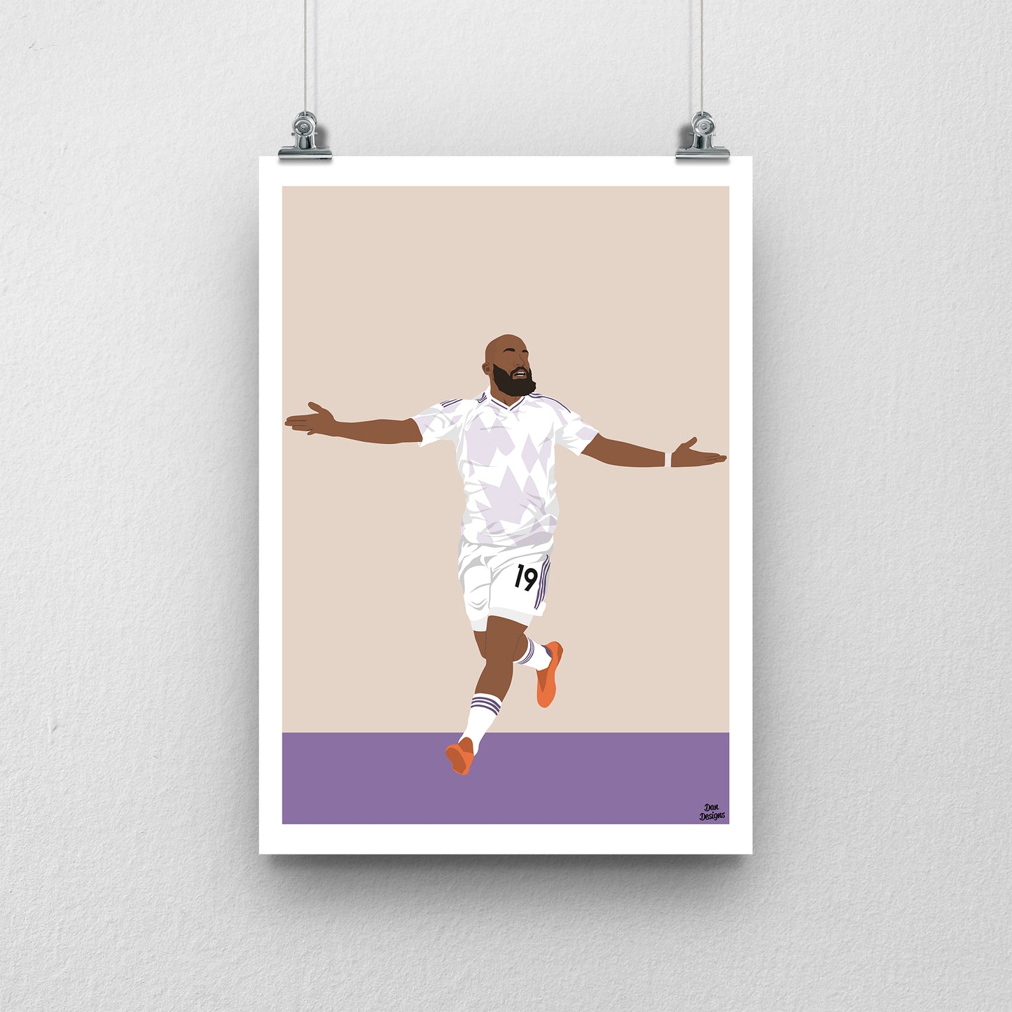 Bryan Mbeumo Manchester United Print – Goal Celebration Football Artwork
