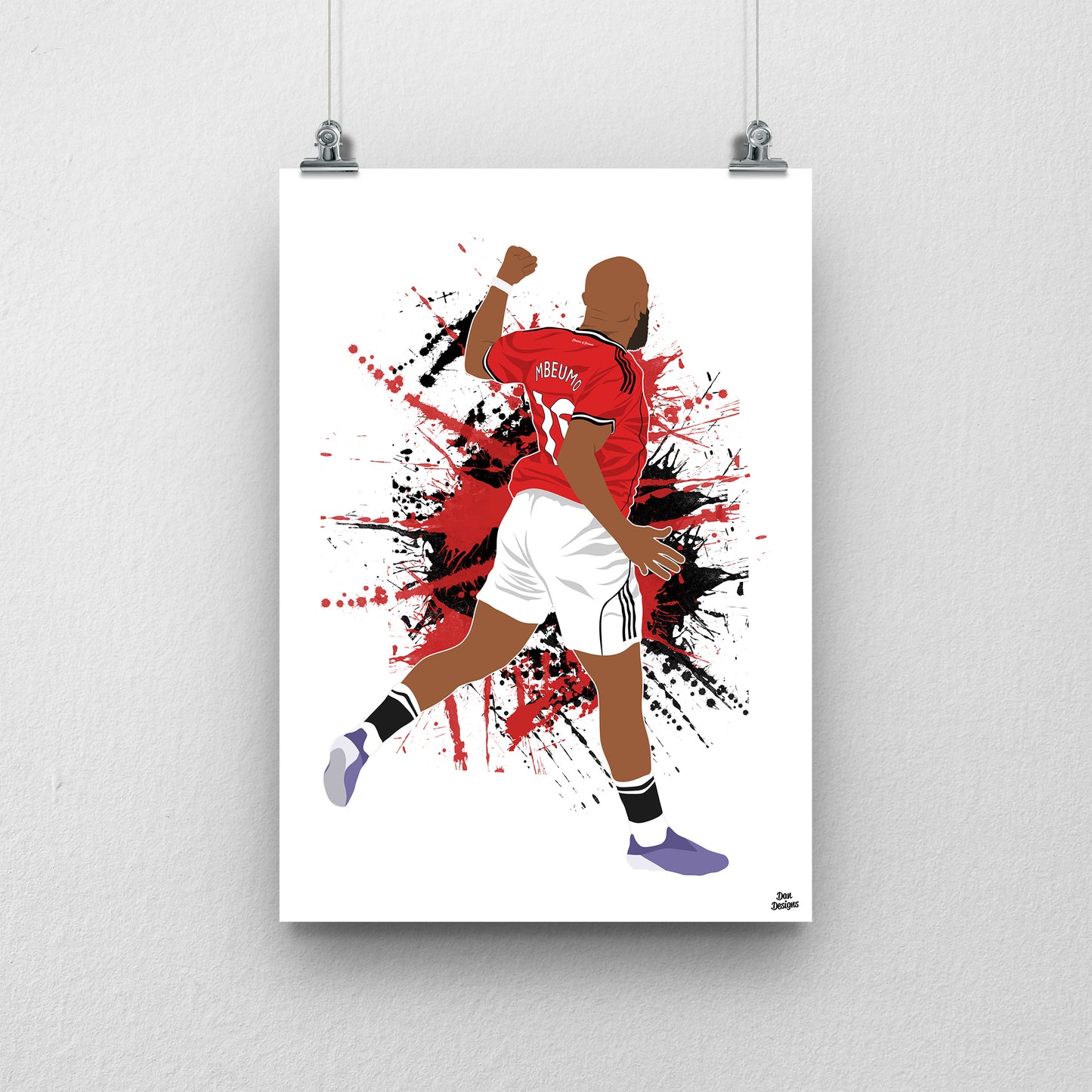 Bryan Mbeumo Print | Manchester United Poster