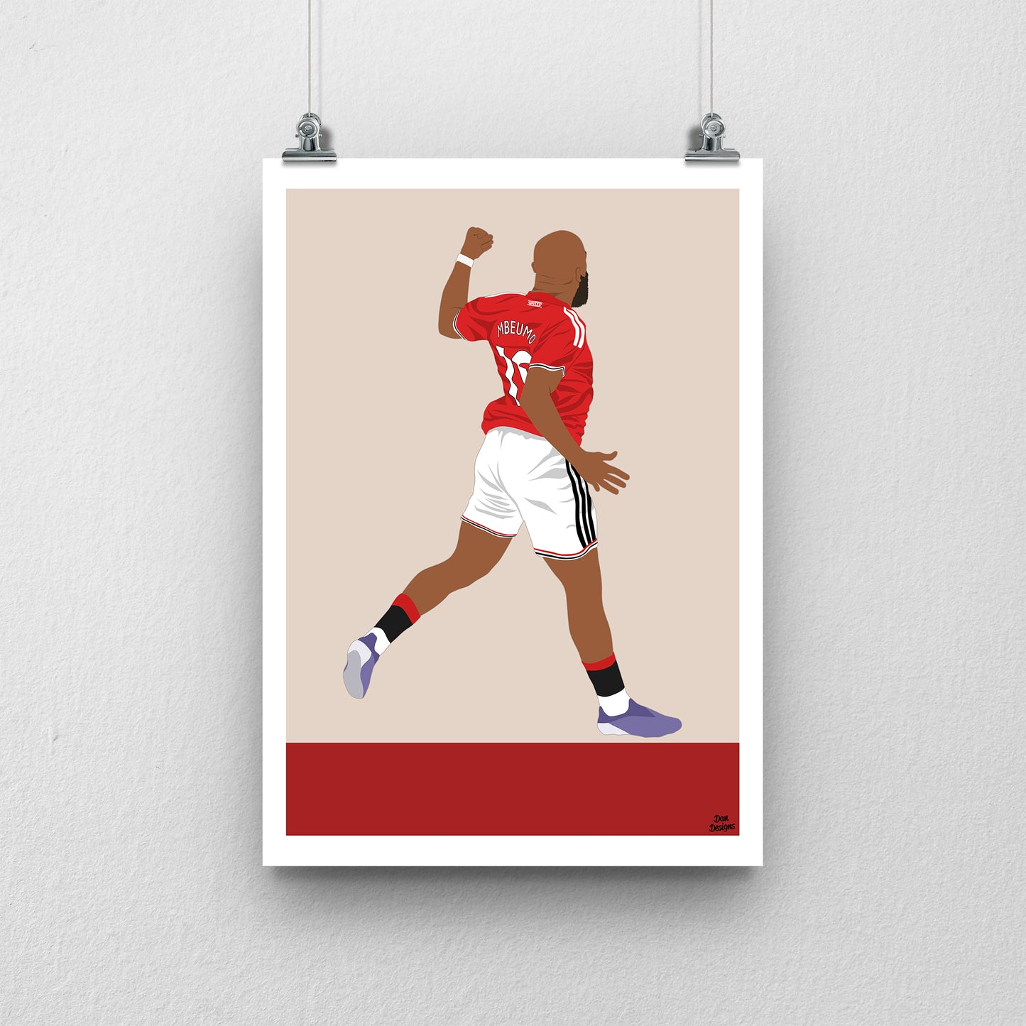 Bryan Mbeumo Manchester United Print – Football Artwork