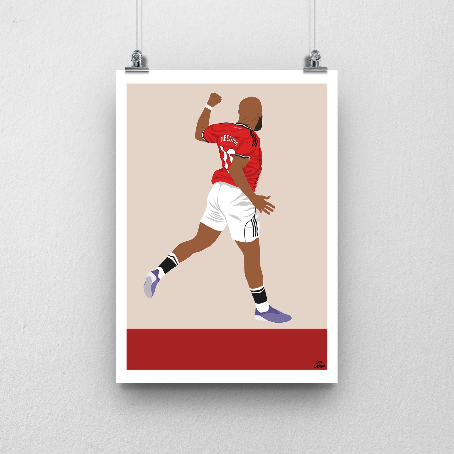 Bryan Mbeumo Print | Manchester United Poster