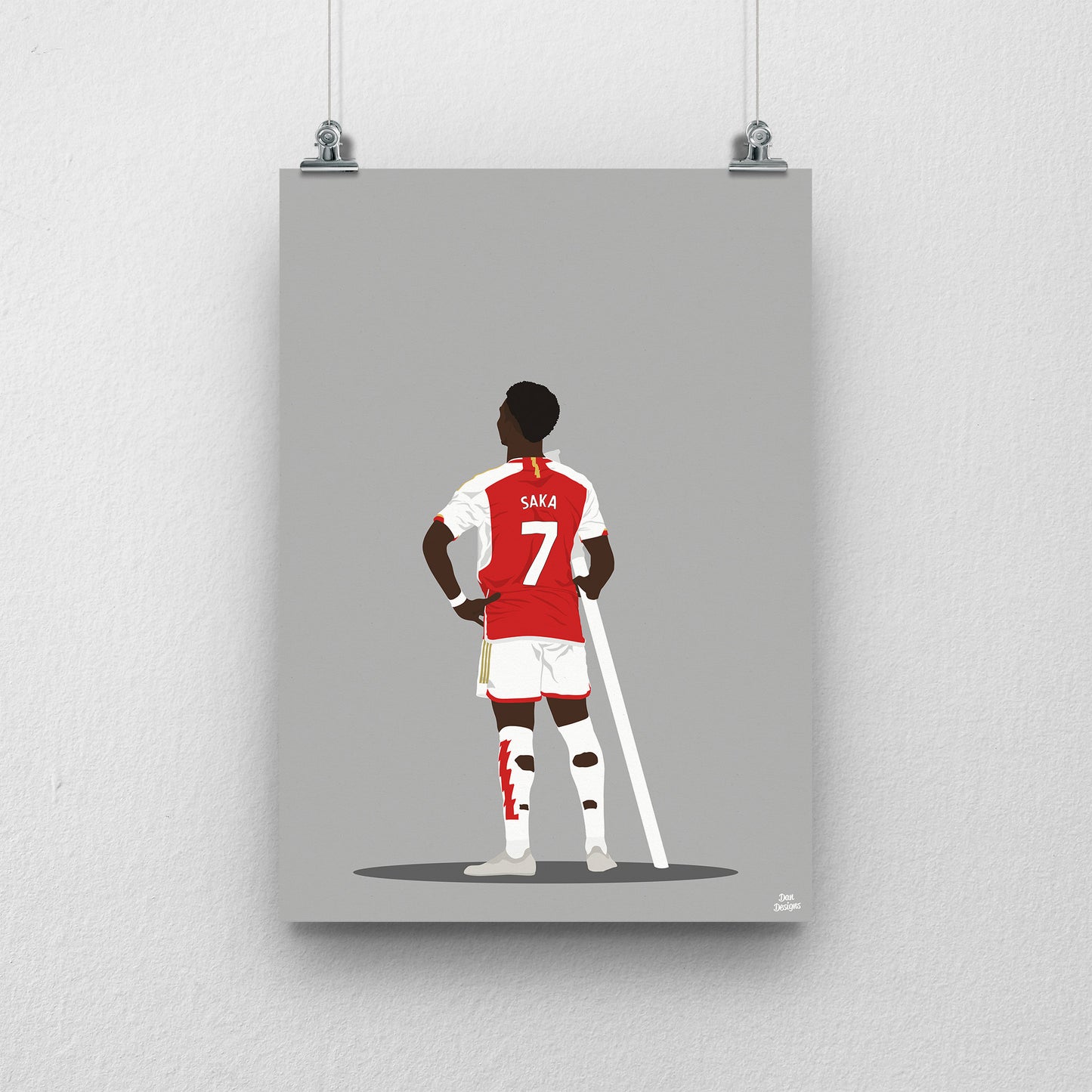 Bukayo Saka Print | Arsenal Football Art