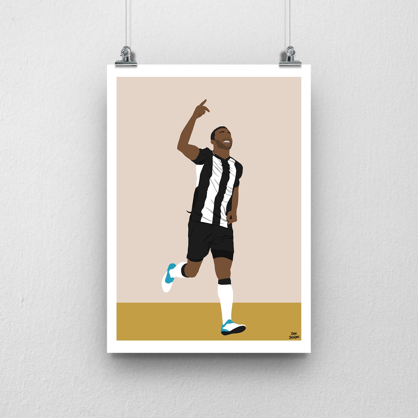 Callum Wilson Print - Newcastle United Football Poster