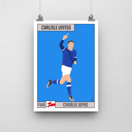 Charlie Wyke Carlisle United Print – Official Club Artwork