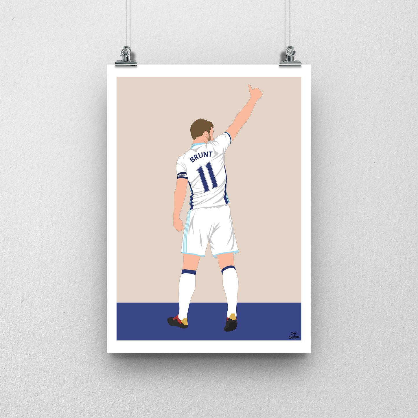 Chris Brunt Print – West Brom Poster