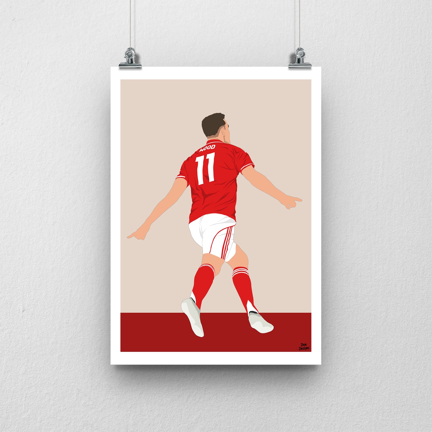 Chris Wood Nottingham Forest Print – Football Artwork