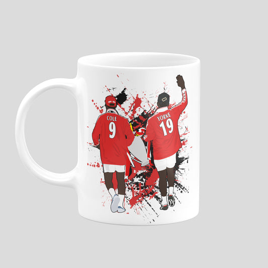 Andy Cole & Dwight Yorke Manchester United Mug – Football Artwork