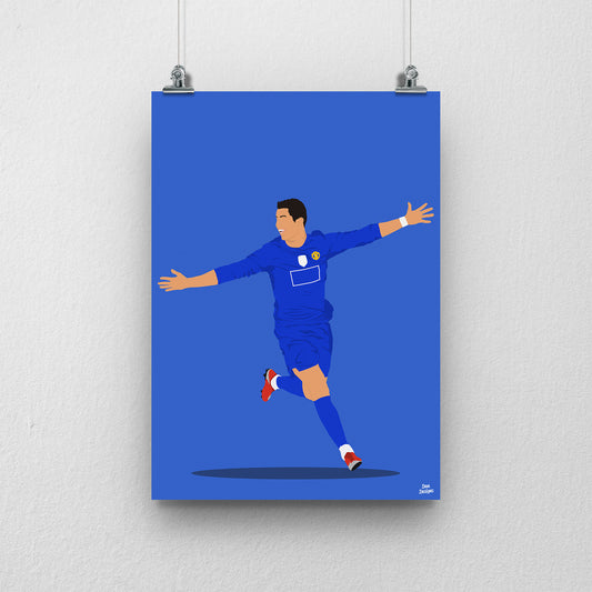 Cristiano Ronaldo Goal Print – Football Artwork