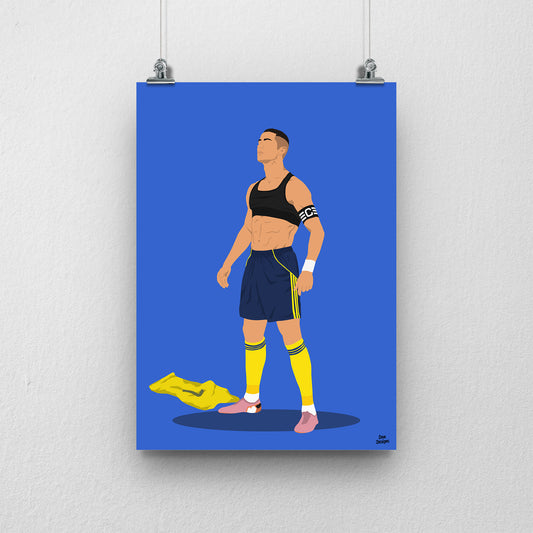 Cristiano Ronaldo Al Nassr Print – Football Artwork