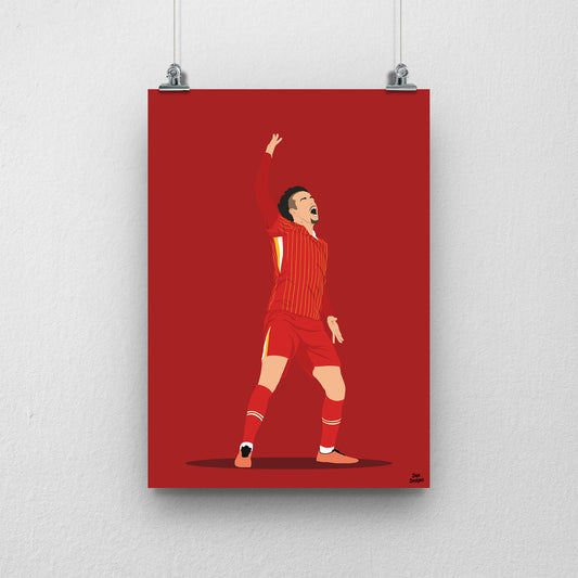 Curtis Jones Liverpool Print – Football Artwork