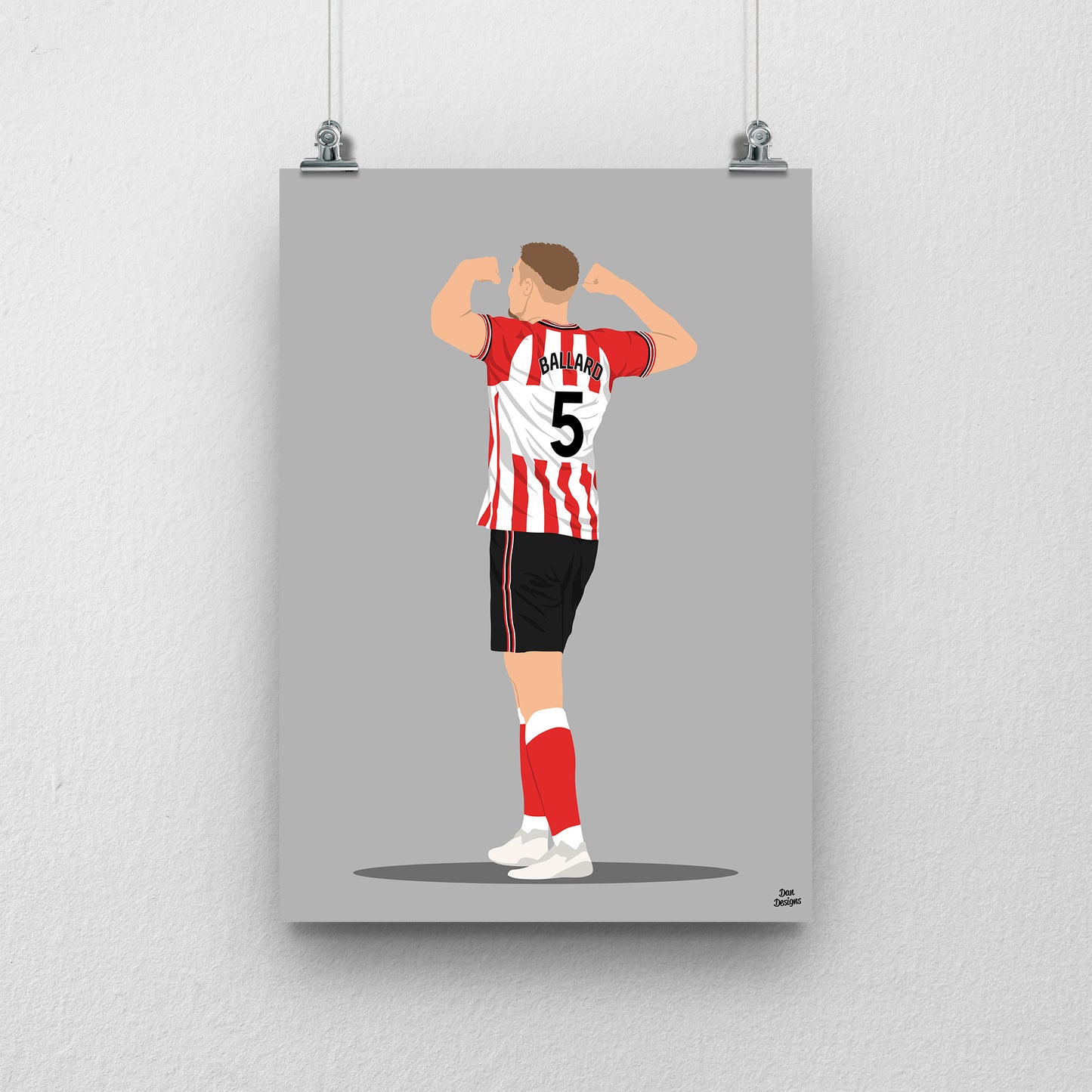 Dan Ballard Print | Sunderland AFC Premier League Poster