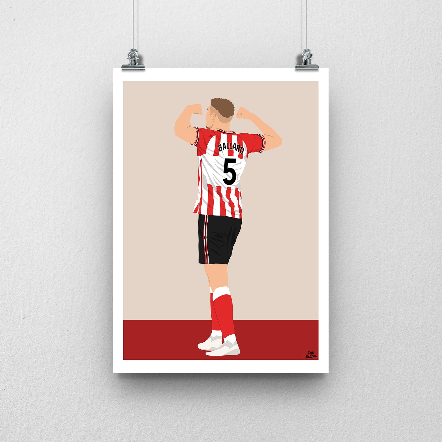 Dan Ballard Print | Sunderland AFC Premier League Poster