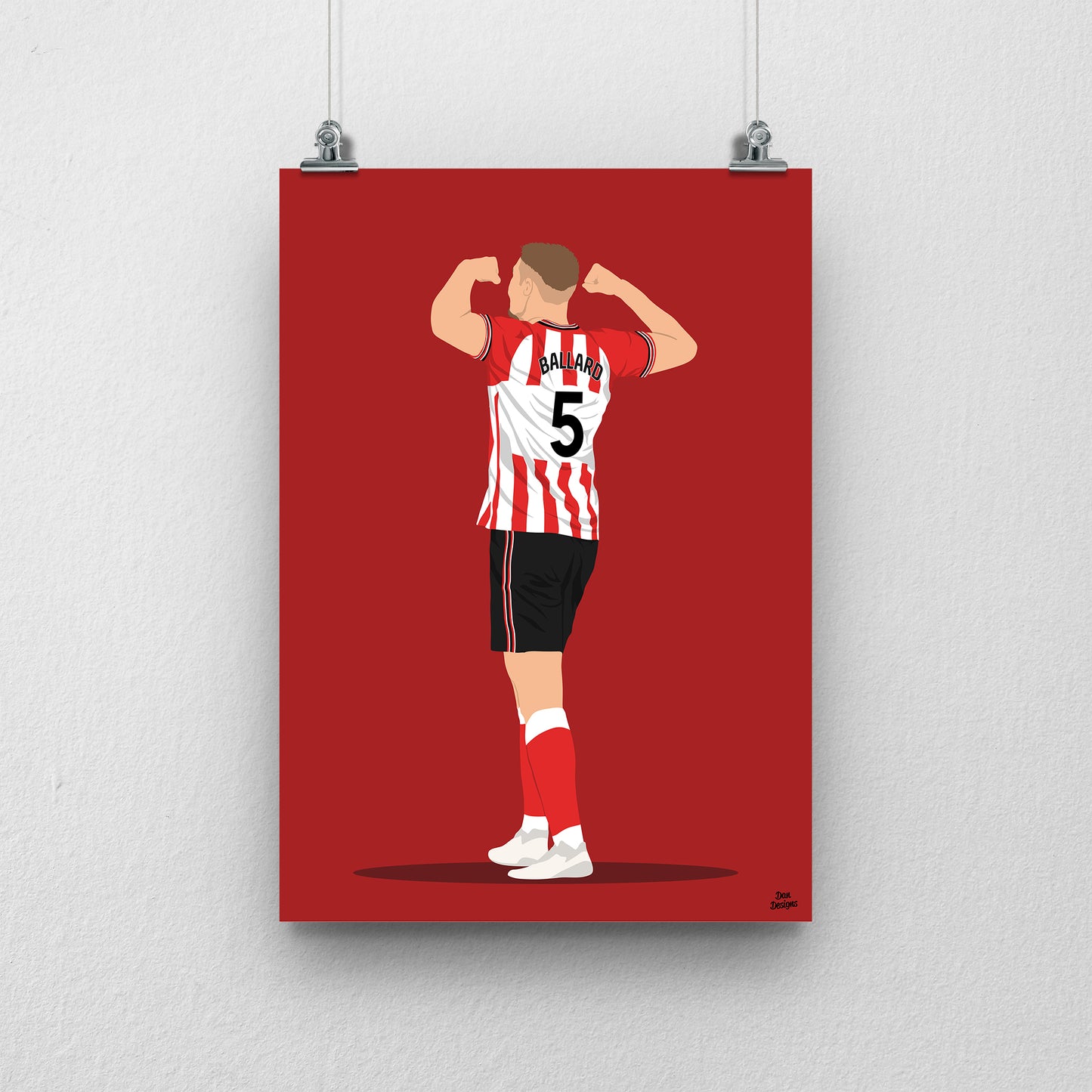 Dan Ballard Print | Sunderland AFC Premier League Poster