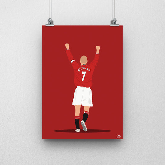 David Beckham Utd Print