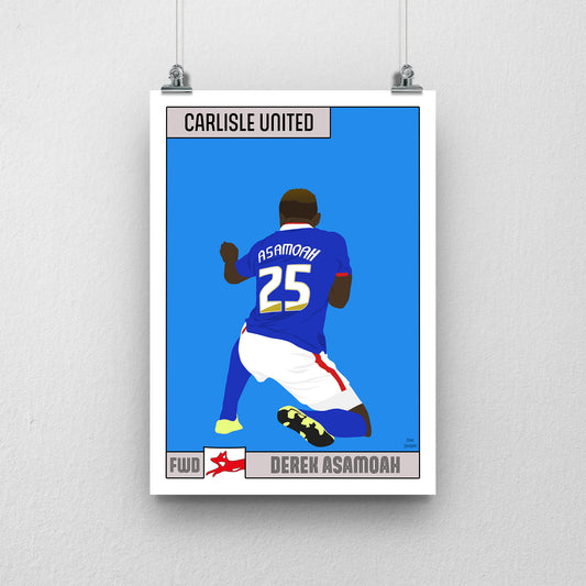 Derek Asamoah Carlisle United Print – Official Club Artwork
