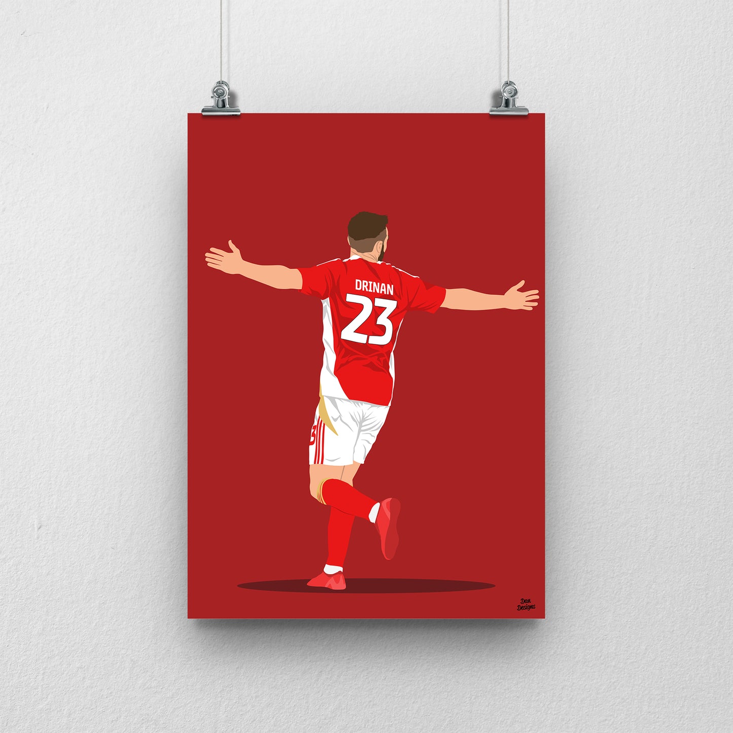 Aaron Drinan Swindon Town Print – Official Football Artwork