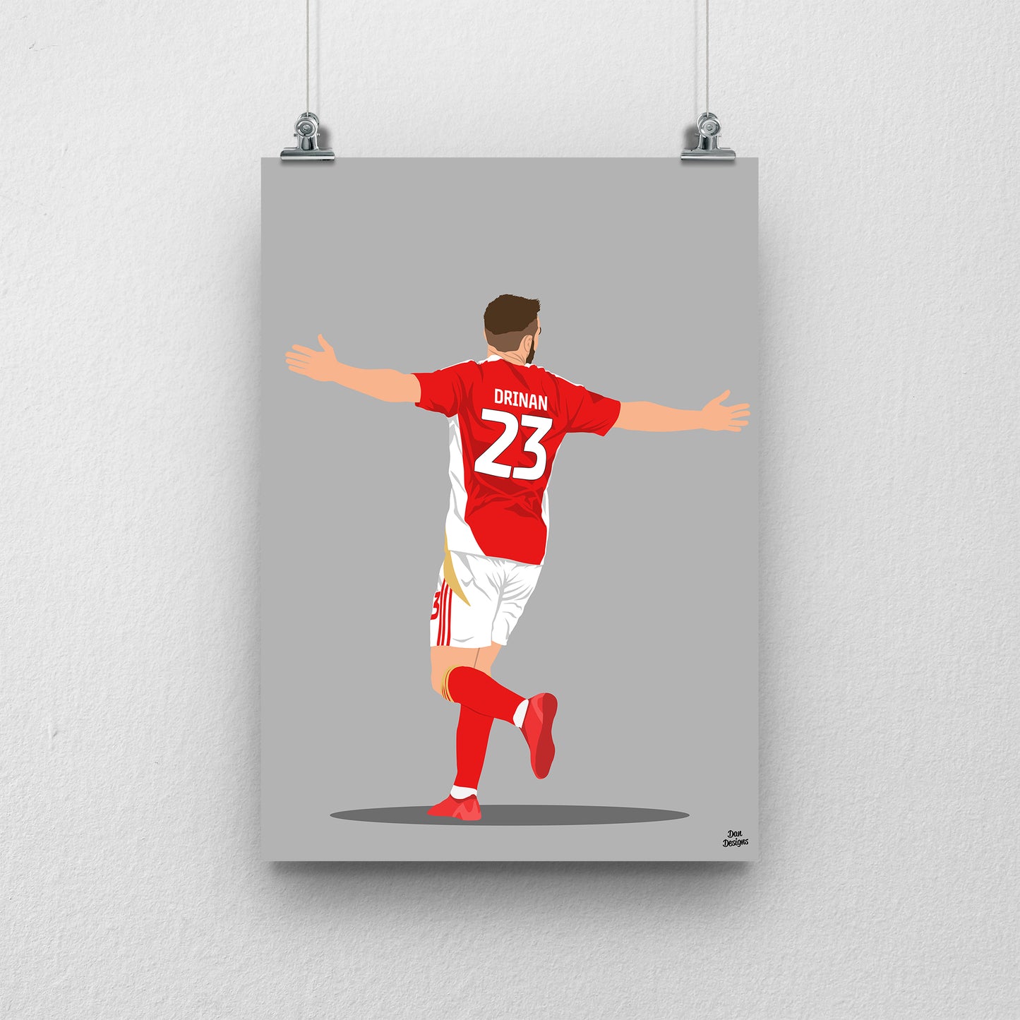Aaron Drinan Swindon Town Print – Official Football Artwork
