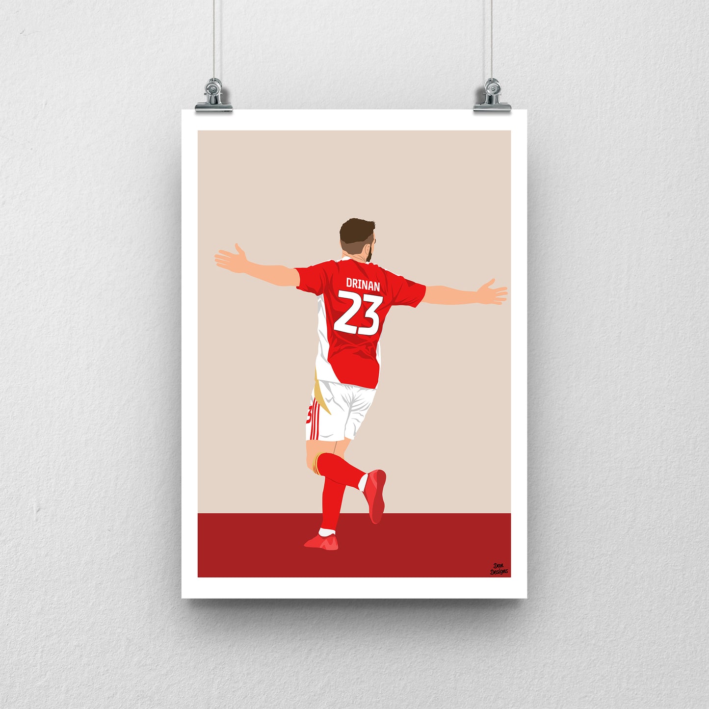 Aaron Drinan Swindon Town Print – Official Football Artwork