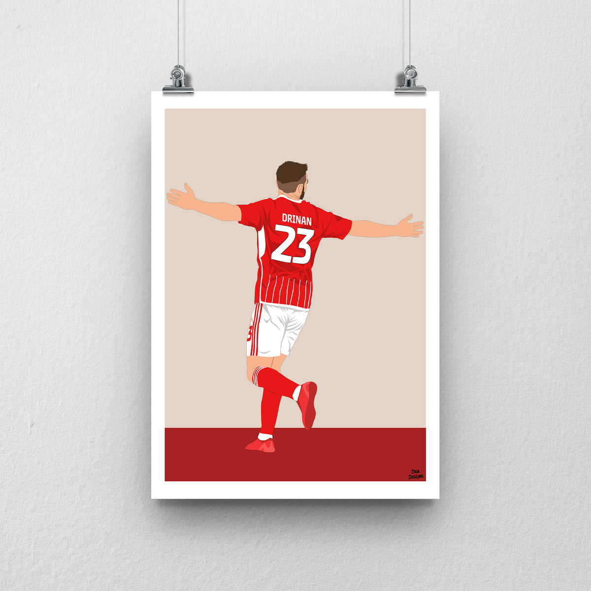 Aaron Drinan Swindon Town Print – Official Football Artwork