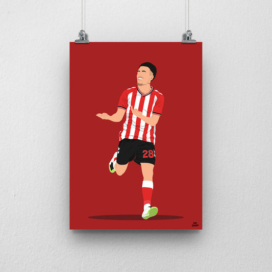 Enzo Le Fee Print - Sunderland Football Poster