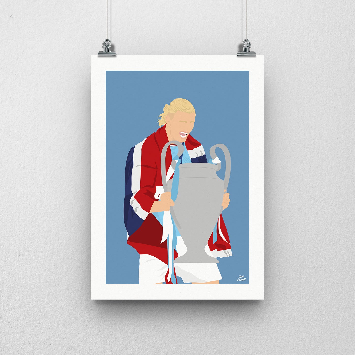Erling Haaland Trophy Print