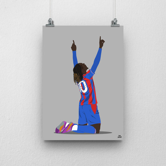 Eberechi Eze Crystal Palace Print – Premier League Football Art